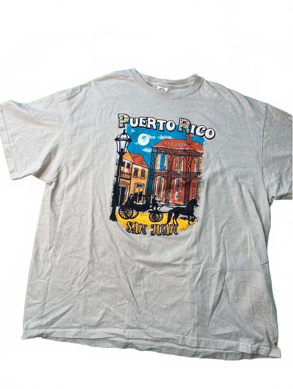 Delta Magnum Weight Puerto Rico San Juan Graphic T-Shirt